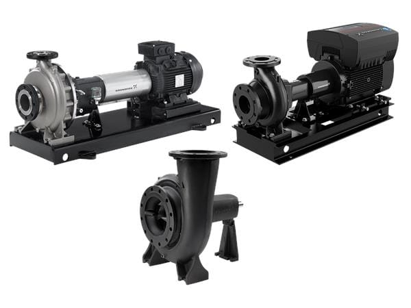 Консольные насосы Grundfos NK, NKE, NK со свободным концом вала